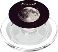 Miss The Moon Quote Retro Space Humor PopSockets PopGrip for MagSafe