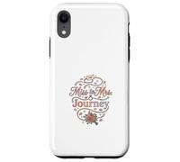 Miss to Mrs Journey Retro Floral Romance Design Case for iPhone XR