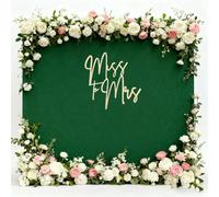 Miss to Mrs Wooden Sign, Bridal Shower Backdrop Decoration, Wedding Party Photography Background, 13x17Inches