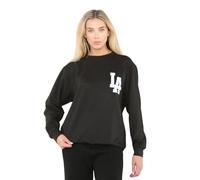 Miss Trendy LA California Slogan Oversized Longline Sweatshirt Jumper Dress Comfort Meets Style Versatile for Lounging and Casual Outings Black 16-24
