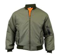 Miss Trendy Men's Classic MA-1 Bomber Flight Jacket - Casual Warm Lightweight Military Windproof Coat with Multi-Pockets for Fall and Winter SportswearOlive XL