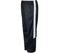 Miss Trendy Mens Track Suit Bottom Casual Elasticated Waist Tracksuit Bottoms Silky Joggers Trousers Pull On Pants Black XL