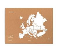 Miss Wood Woody Map XXL - Europe Design Cork Map, White