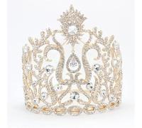 Miss World Tiara And Crown For Womens Adjustable Pageant Headdress Wedding Hair Accessories