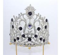Miss World Tiara And Crown For Womens Adjustable Pageant Headdress Wedding Hair Accessories