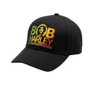 Miss Wow ob Marley One Love Experience Embroidered Unisex Baseball Cap, Premium Cotton Adjustable Snapback Hat, Classic Music Merchandise (Black)