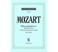 Missa solemnis in C minor (K. 139 / 47a) - Waisenhaus-Messe - soloists, mixed choir and orchestra - vocal/piano score - (EB 8060)