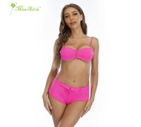 MISSADOLA Beach Swim Vacation Two-piece Swimsuit Pink M