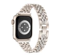 Missair Compatible with Apple Watch Straps women 40mm 41mm 38mm 42mm 44mm 45mm 46mm 49mm, Bling Diamond Jewelry Metal Bracelet Strap Band for iWatch Series 11 10 9 8 7 6 5 4 3 2 1 SE Ultra