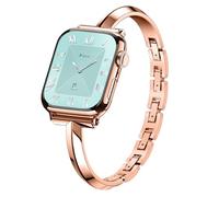 Missair Thin Band Compatible for Apple Watch Straps 40mm 41mm 38mm 42mm 44mm 45mm 46mm 49mm for Women, Slim Bracelet Designer Dressy Metal Strap for iWatch Series 11 10 9 8 7 6 5 4 3 SE Ultra