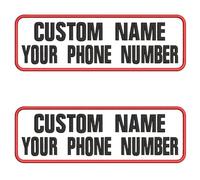 misscase 2Pcs Customized Name Patch, Personalized Motorcycle Jacket Name Patch, Military Tactical Morale Name Tag for Clothing Pet Harness Backpacks, knapsack (W-No-Logo)