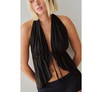 Missed Call Halter Top by Intimately at Free People in Washed Black, Size: XS - female