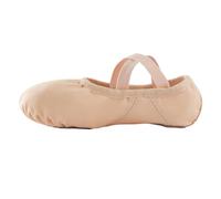 missfiona Canvas Ballet Shoes for Girls Toddler Dance Slippers with Flex Arch,Split Sole(3 UK, Pink)