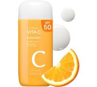 Missha All Around Vita C Sunscreen Spf 50 2.36 Fl Oz - Korean Sunscreen For Face With Vitamin C For Even Tone, Lightweight, Non-Sticky, Sebum Control