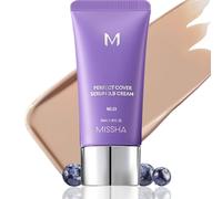 MISSHA M PERFECT COVER SERUM BB CREAM No.23 Natural Beige-Light/Medium with Cool/Neutral Undertone, BB Cream by Cardi B Pick, Skin Tint, Tinted Moisturizer, Skin Care Foundation Makeup, 35 Fl oz