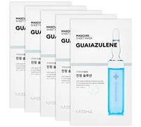 MISSHA - Mascure Calming Sheet Mask with Guaiazulene | Reduces Irritation and Redness | Ideal for Sensitive Skin | Soothes and Balances, 1 Unit