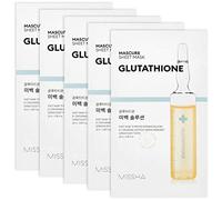 MISSHA - Mascure Whitening Solution Facial Mask with Glutathione | Powerful Antioxidant | Reduces Spots and Discoloration | Evens Skin Tone, 1 Unit