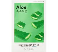 MISSHA - Airy Fit Sheet Mask Aloe Water Type | Refreshing Hydration and Soothing with Aloe Vera Extract | Reduces Inflammation and Restores Moisture, Green, 1 Sheet