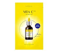 MISSHA - Vita C Plus Ampoule Face Mask | With Vitamin C for Radiant Skin | Revitalization and Brightening | Deep Hydration | Pack of 10 Sheets