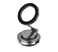 MissHome Phone Holder - Vacuum Attraction Car Mount, Adjustable Dashboard Phone Cradle, Hands-Free Car Phone Stand, Strong Suction, Rotatable, Compact and Foldable, Alloy