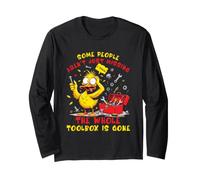 Missing A Screw Whole Toolbox Gone Duck Mechanic Tool Humor Long Sleeve T-Shirt