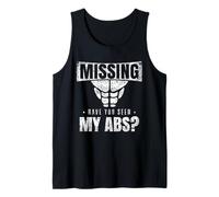 Missing: Have You Seen My Abs? Abs Fitness Abdominal Muscles Tank Top