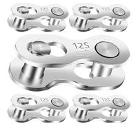 Missing Link 5 Pairs for 12 Speed Chain Master Link for Bicycle Chain Bike Chain Links 12 Speed Bike Chain Master Link Quick Link Bike Parts Bicycle Parts Mountain Bike Parts Chain Connector Link