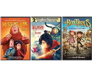 Missing Link / Kubo and the Two Strings / The Boxtrolls [DVD 3-Pack]