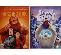 MISSING LINK + SMALL FOOT = Yeti + Big Foot In Animated Funny Shenanigans 2 x DVD UK COLLECTION