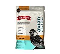 Missing Link The Avian Color & Shine Superfood Supplement Powder for Captive Birds - Flaxseed, Yucca, Kelp, Phytonutrients & Protein - Supports Energy, Plumage, Digestive & Immune Health - 3.5oz