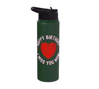Missing Mom Mother Birthday Remembrance Remembering Memory Stainless Steel Insulated Water Bottle