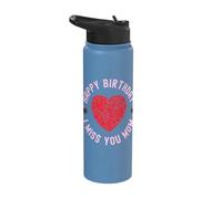 Missing Mom Mother Birthday Remembrance Remembering Memory Stainless Steel Insulated Water Bottle