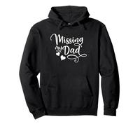 Missing My Dad Father's Day In Heaven Daughter Son Memorial Pullover Hoodie