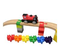 missing piece - Duplo Adaptor for Wooden Railway (6, Rainbow)