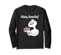 Missing something? Funny Sarcastic Brains, Zombie cartoon Long Sleeve T-Shirt