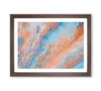 Missing You In Abstract Modern Art Framed Print | A2 Walnut Framed Wall Art | Ready to Hang | Abstract Fantasy Picture | Living Room Bedroom Lounge Office