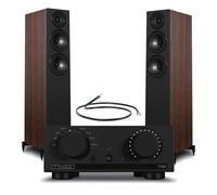 Mission 778X Integrated Amplifier Black with Wharfedale Diamond 12.3i Floorstanding Speakers Walnut Pair Hifi Package