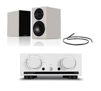 Mission 778X Integrated Amplifier Silver with Wharfedale Diamond 12.2i Bookshelf Speakers Grey Pair Hifi Package