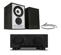 Mission 778X Integrated Amplifier with Mission 750 Bookshelf Speakers Pair HiFi Package - Black