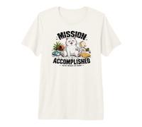 Mission Accomplished Funny CAT Would DO Again Humor Premium T-Shirt