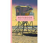 Mission Beach Lifeguard Tower 19 Notebook: Amber & Aubergine A Fun Vacation Keepsake & Thoughtful Gift
