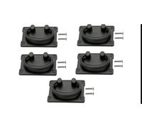 Mission Black Drawer Pull -5 Pack - 3 Inch Center - With 1" Screws - Large Handle Knobs For Antique Cabinet Door & Furniture Drawers - Reproduction Furniture Hardware - Fine Surface With Smooth Finish