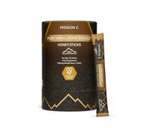 Mission C Shilajit Honey Sticks with Saffron & Organic Honey - Boost Energy, Stamina & Immunity - 75% Fulvic Acid, 85+ Minerals - No Added Sugar - 30 Sticks