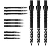 Mission | Caliburn EVO Dart Points | GV Logo | Replacement Steel Tip Dart Points | Laser GV Logo Design | Multiple Colours (Black, 26mm)