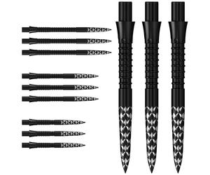 Mission | Caliburn EVO Dart Points | GV Logo | Replacement Steel Tip Dart Points | Laser GV Logo Design | Multiple Colours (Black, 38mm)