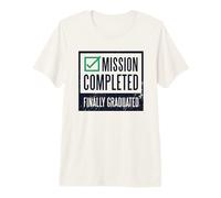 Mission Completed Finally Graduated Graduation Check Meme Premium T-Shirt