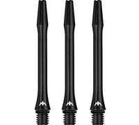 Mission Darts | Alicross Darts Stems | Premium Aluminium Shafts, 1 Set of 3 Flights, Black, Medium (S0717)