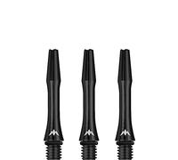 Mission Darts Alicross Stems | Premium Personalised Aluminium Shafts | Black Short