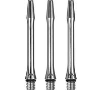 Mission Darts Alicross Stems | Premium Personalised Aluminium Shafts | Silver Medium (S0720-PERS)