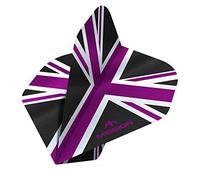 Mission Darts Alliance Flights | Extra Strong Premium UV Flights | Union Jack Standard Shape 100 Micron, Purple, 1 Set of 3 Flights (F3085)